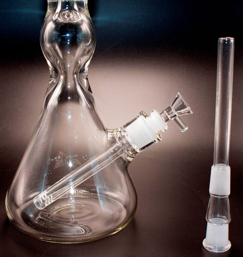 Glas Bong Beaker 45cm mit Eisfach 9mm-Unten