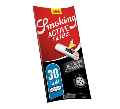 Smoking Aktivkohlefilter 6mm Slim Coconut 30er Pack