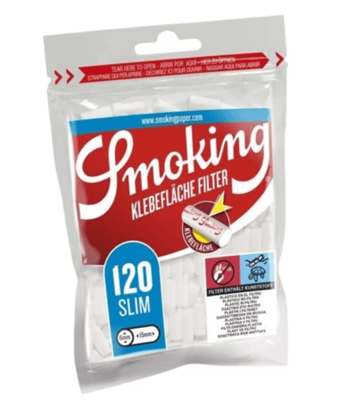 Smoking Filters Slim 120 Stück mit Klebestreifen