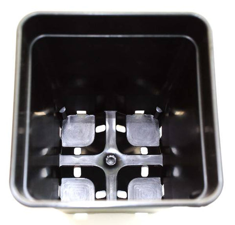 Pflanztopf 1 Liter Schwarz 10x10cm-Innen