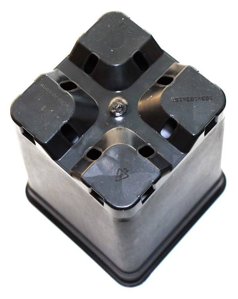 Pflanztopf 1 Liter Schwarz 10x10cm-Boden