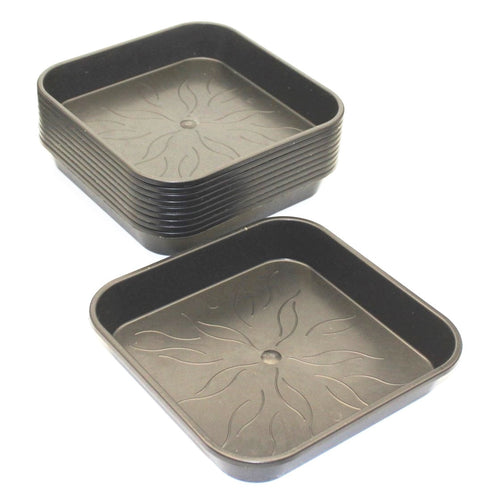 Topf Untersetzer Quadratisch 17,5 cm Schwarz-Stapel