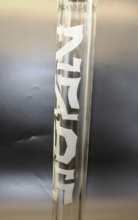 Glas Beaker Wasserpfeife ZNDG 9mm verschiedene Größen-Logo-Direkt
