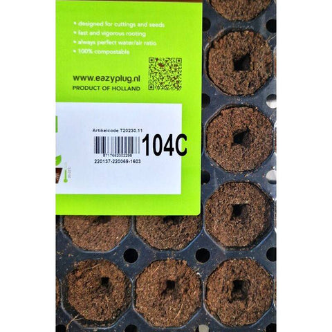 Eazy Plug Stecklingstray 104C Anzuchtwürfel Rund Groß-Label