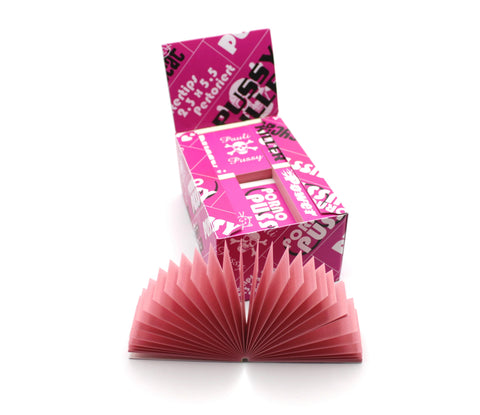 Pussy Filter Tips Pink 55x23 mm