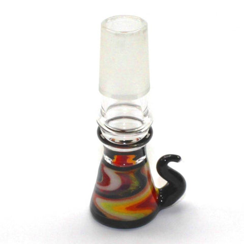 Monkey Glass Design Köpfchen Rainbowtali 18,8 mm Schliff handgearbeitet-Umgedreht