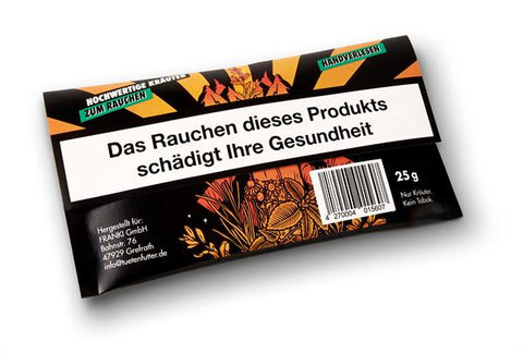 Tütenfutter nikotinfreie Kräutermischung 25g-Rückseite