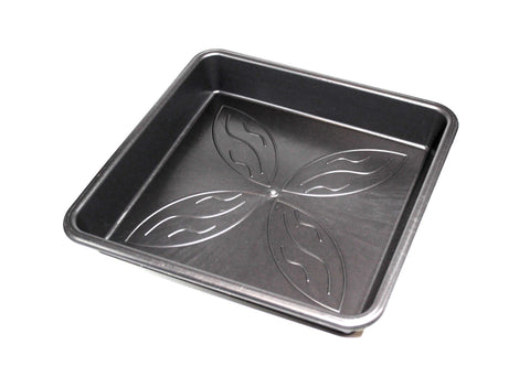 Pflanztopf Untersetzer Quadratisch 25cm Schwarz