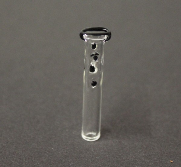 Smokerama Glas Filtertip Black Line 6mm Flach