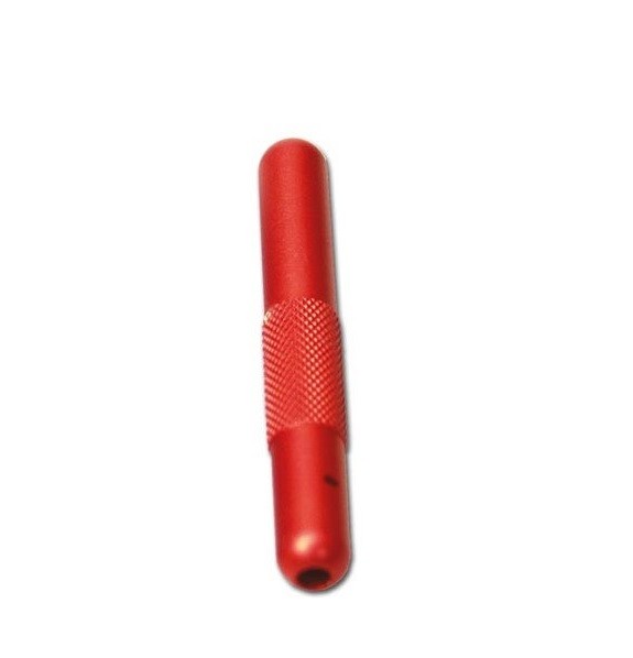 Röhrchen aus Aluminium, eloxiert,ROT Länge 70mm