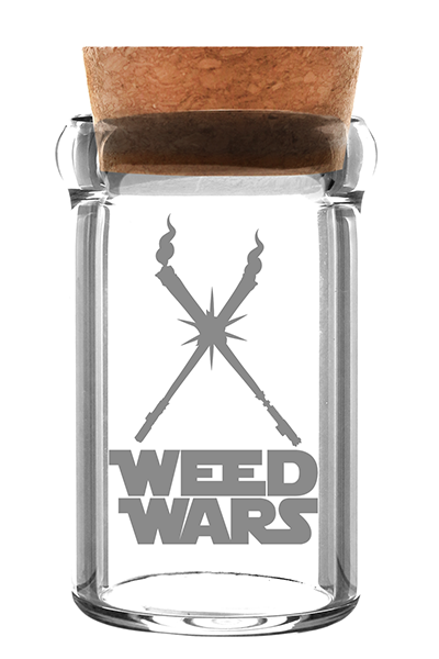 Glasbehälter Weedjar Weed Wars