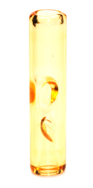 Glastip 8mm Eindrehfilter Gelb handmade