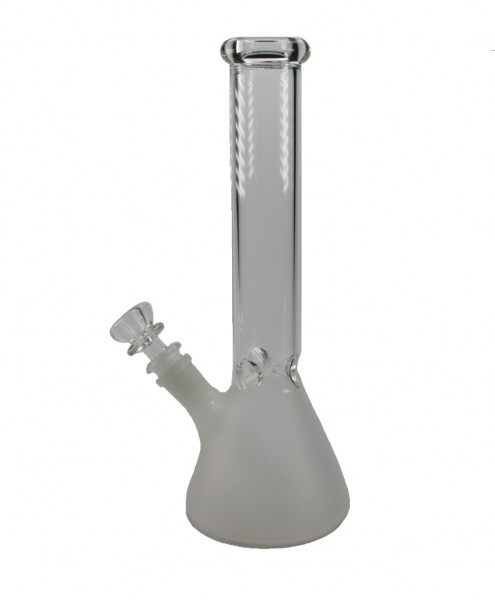 Smokerama Glasbong Beaker Klein mit Eiskerben
