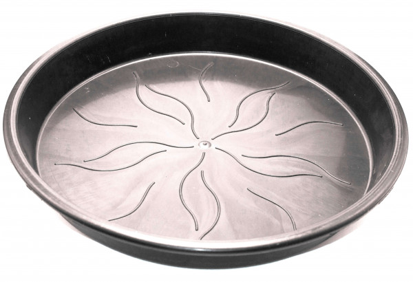 Topf Untersetzer Rund 31 cm Schwarz aus Kunststoff
