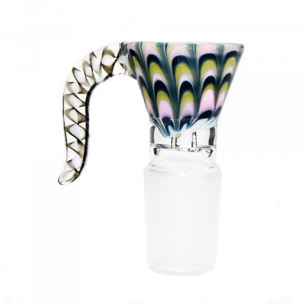 Smokerama Design Köpfchen Coloured Head 18,8 mm Schliff mit Haltegriff
