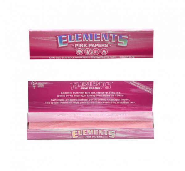 Elements Pink Papers King Size Slim 110mm
