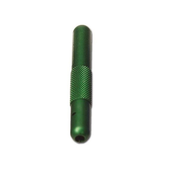 Röhrchen aus Aluminium eloxiert Grün Länge 70mm