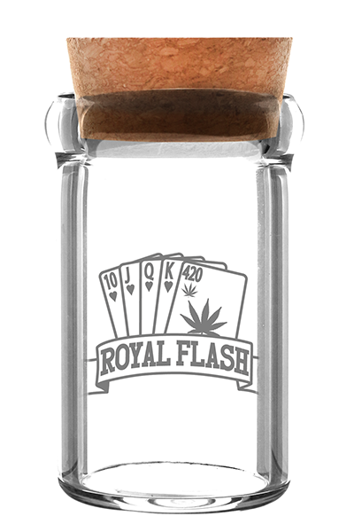 Glasbehälter Weedjar Royal Flash