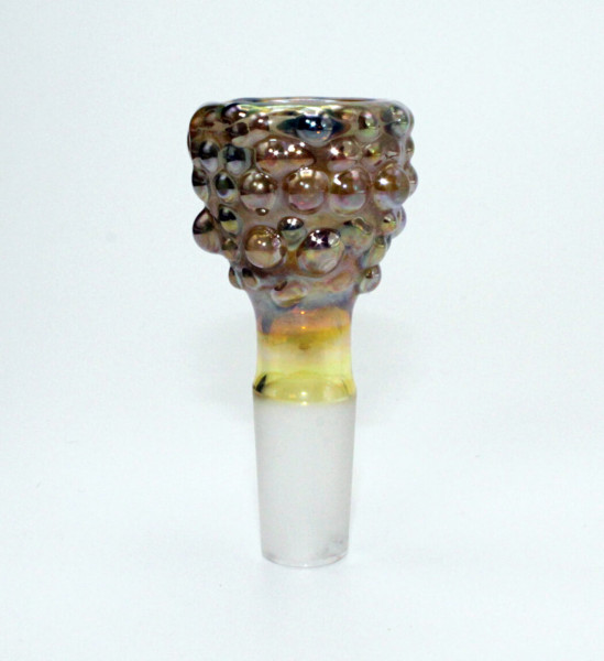 Monkey Glass Perlmunium Glaskopf 14,5 mm Schliff handgearbeitet