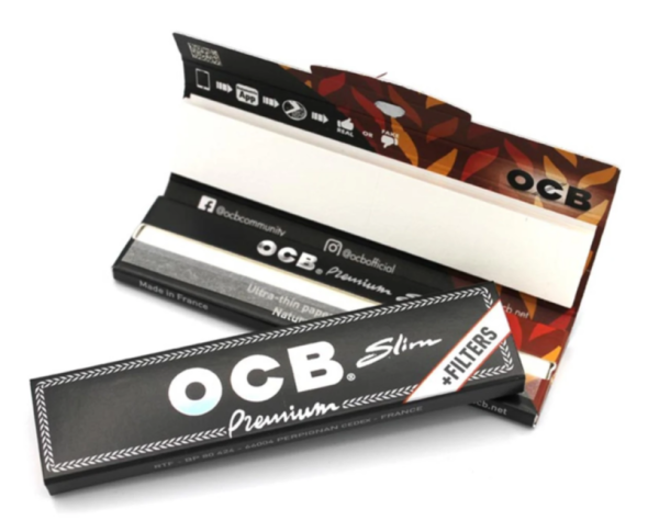 OCB Blättchen Schwarz Premium Long Slim plus Filtertips