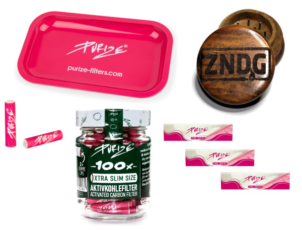 ZNDG Purize Raucherset mit Grinder und Papers