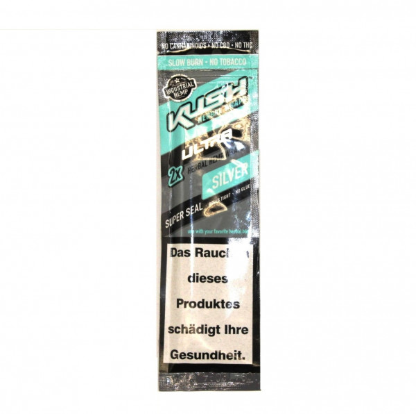 Kush Ultra Herbal Wraps SILVER-Zero 2er Packung