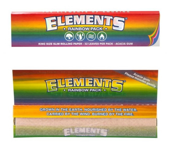 Elements Rainbow Papers King Size Slim 110mm