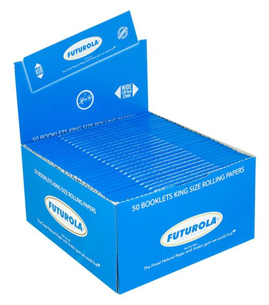 FUTUROLA Blättchen King Size Blau 50er Big Box