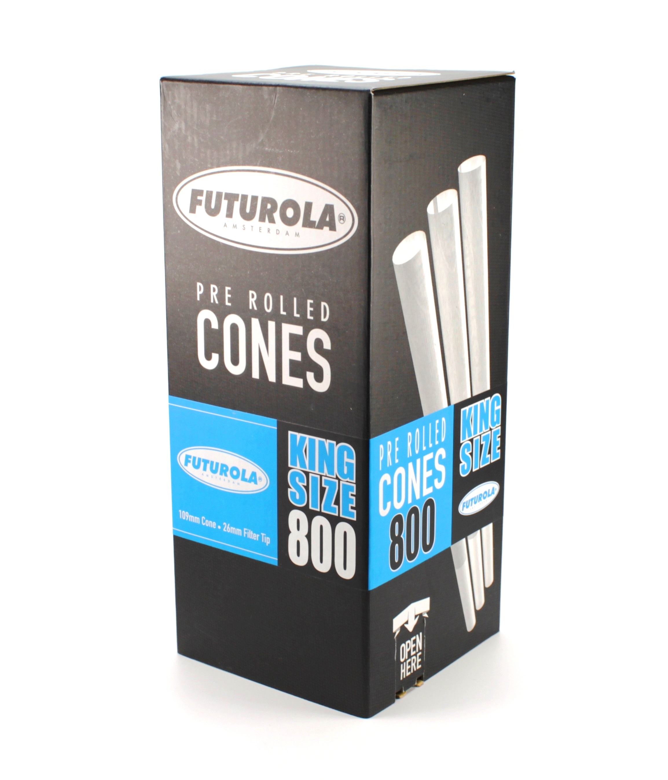 Futurola PreRolled King Size Cones 800er Box Classic Cones Papers