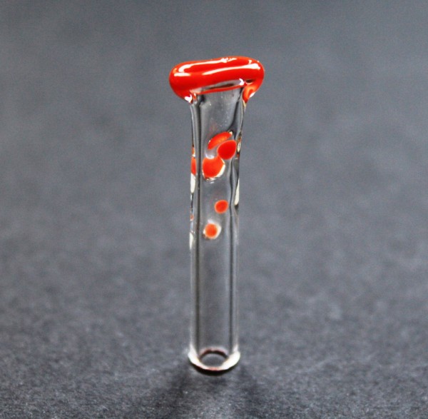 Smokerama Glasfilter Tip Orange Bud 6mm Flach