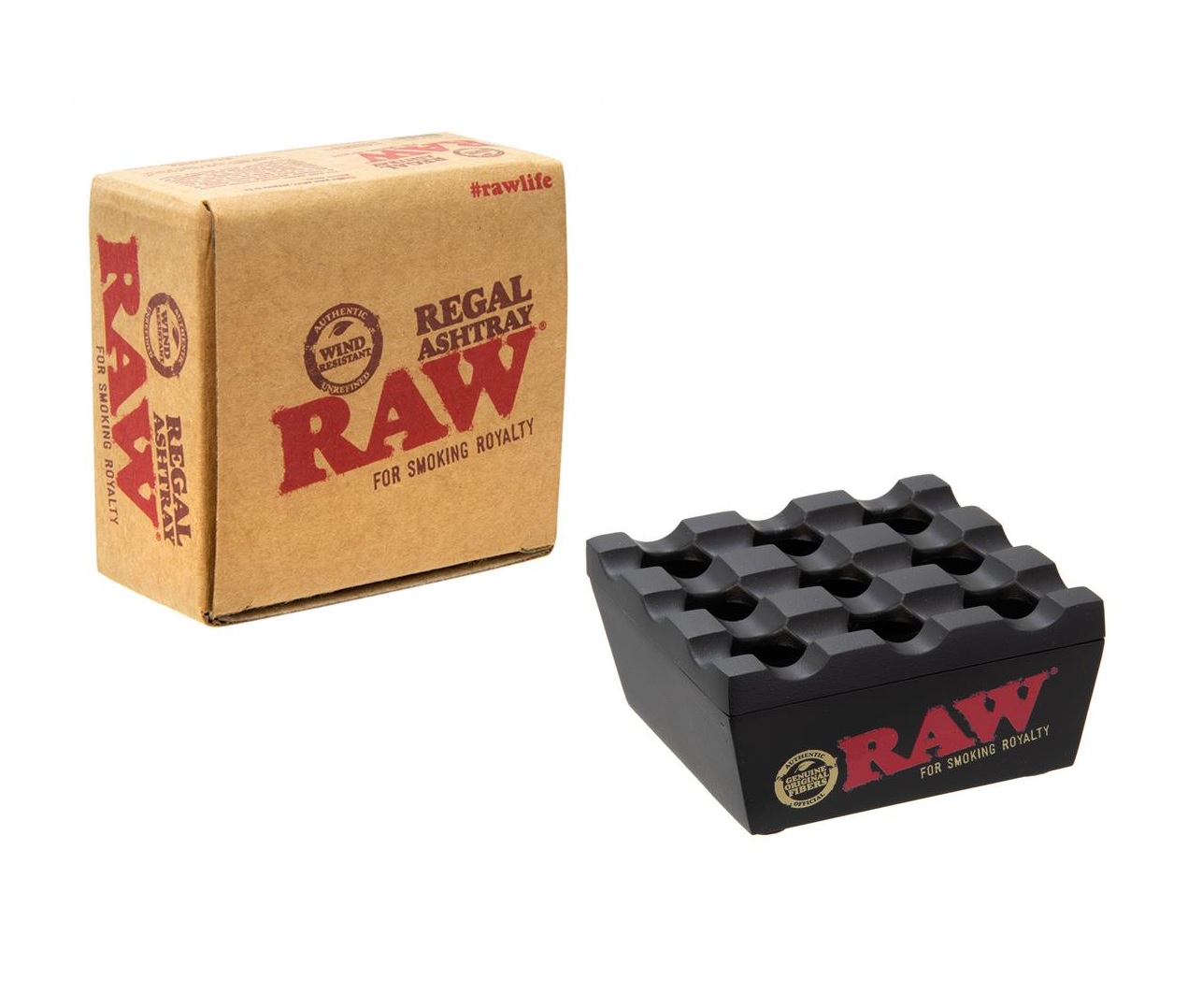 RAW Aschenbecher Regal-Ashtray Schwarz, Rauchhilfe, Rauchzubehör