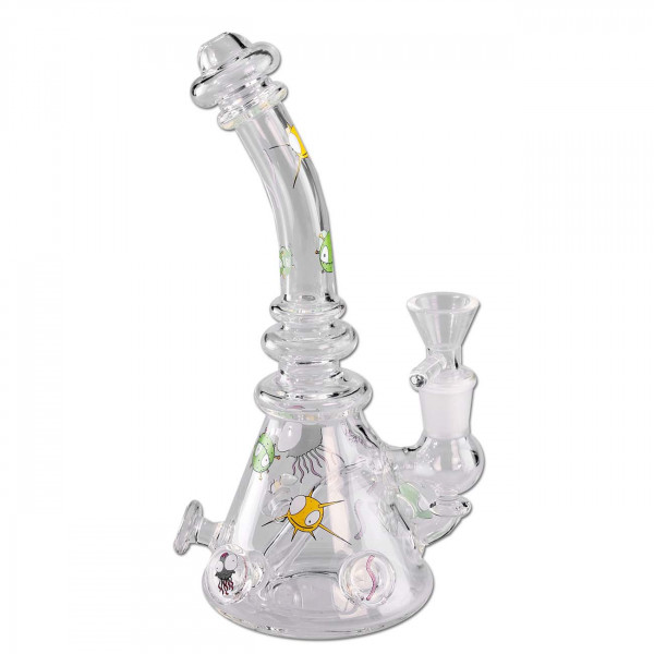 Black Leaf Glasbong Haze Invaders Bubbler 22cm