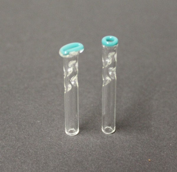 Smokerama Glas Filtertips Türkis Line 2er Set 6mm