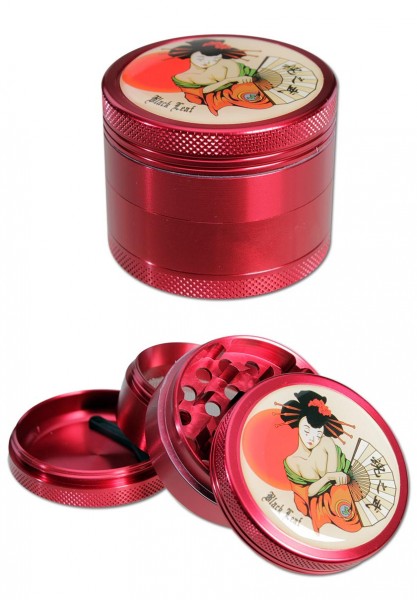 Black Leaf Grinder Geisha 4 Teilig Rot