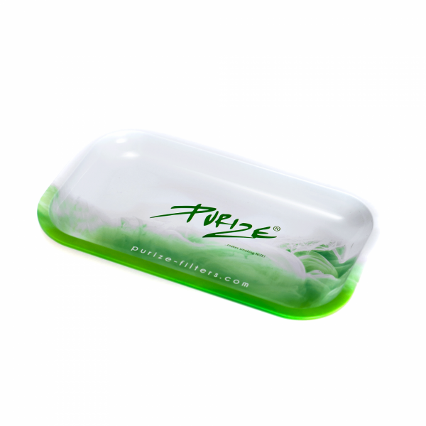 Purize Metall Dreh-Tablett Smoke Design 270x160x25mm