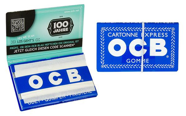 OCB Blau Kurze Blättchen Doppelpack mit Gummizug