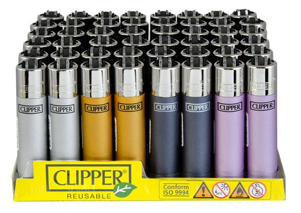 Clipper Feuerzeug Metallic IV verschiedene Sorten