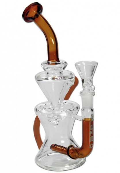 Blaze Glass Recycle Glasbong Klar Amber