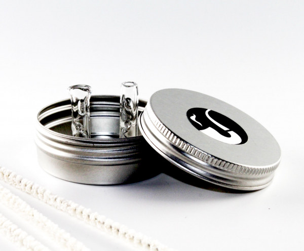 Smokerama Glastips 2er Set Eindrehfilter 7mm Klar mit 2 Kerben handgearbeitet