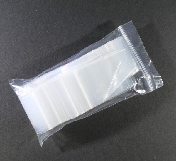 Zip Beutel 40x60mm Klar 100 Stk. Druckverschluss