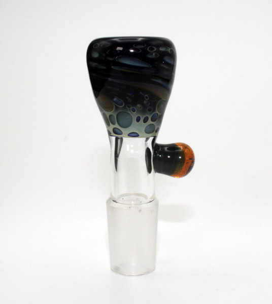 Monkey Glass Bling Fat Snake 18,8mm Glaskopf mit Rollstopper Marble