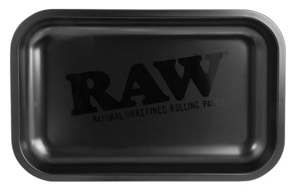 RAW Dreh-Tablett Matt Schwarz Rolling Tray Klein