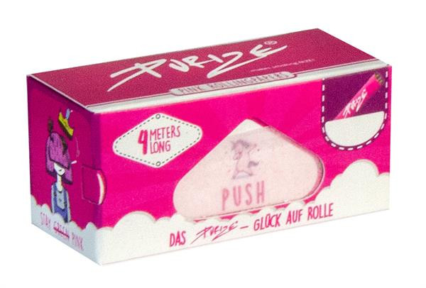 PURIZE Pink Rolls Zigarettenpapier auf einer Rolle 4m