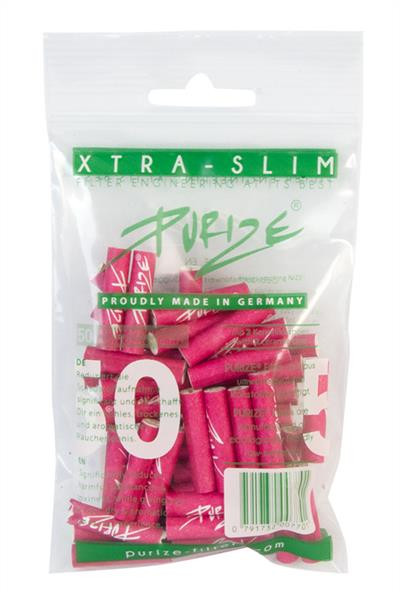 PURIZE Aktivkohlefilter 5,9mm Xtra Slim Pink 50er Pack