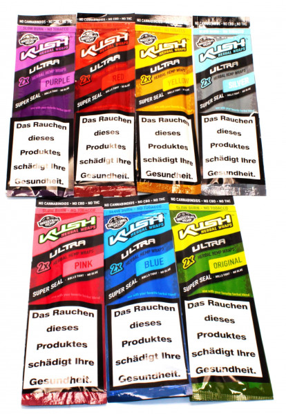 Kush Herbal Wraps 2er Pack verschiedene Sorten