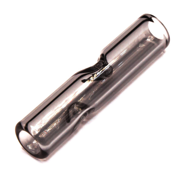 Glastip 8mm Schwarz handgearbeiteter Eindrehfilter