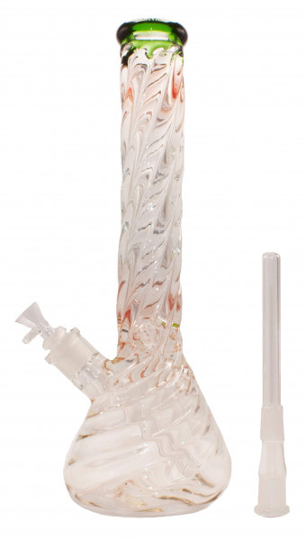 Beaker Bong 37cm ICE Twister Dune 7mm Wandstärke
