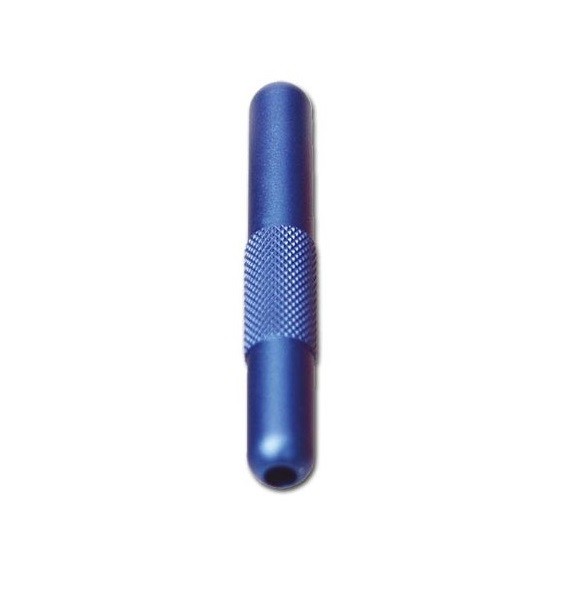 Röhrchen aus Aluminium eloxiert Blau Länge 70mm