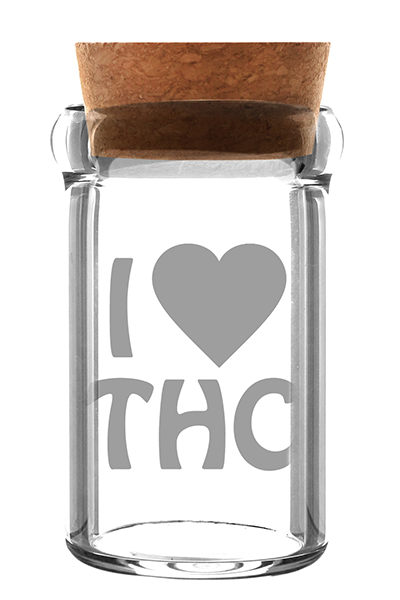 Weedjar Glasbehälter I Love THC